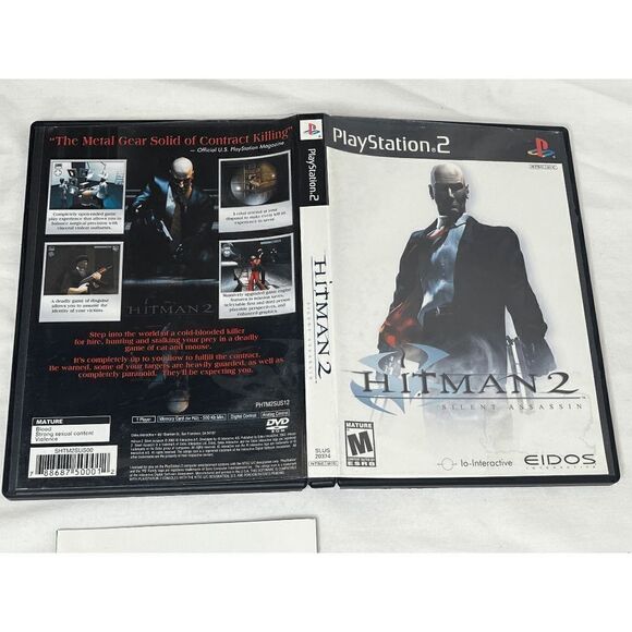 Hitman 2: Silent Assassin (Sony PlayStation 2 PS2, 2003) Complete w/ Manual CIB - Picture 2 of 5